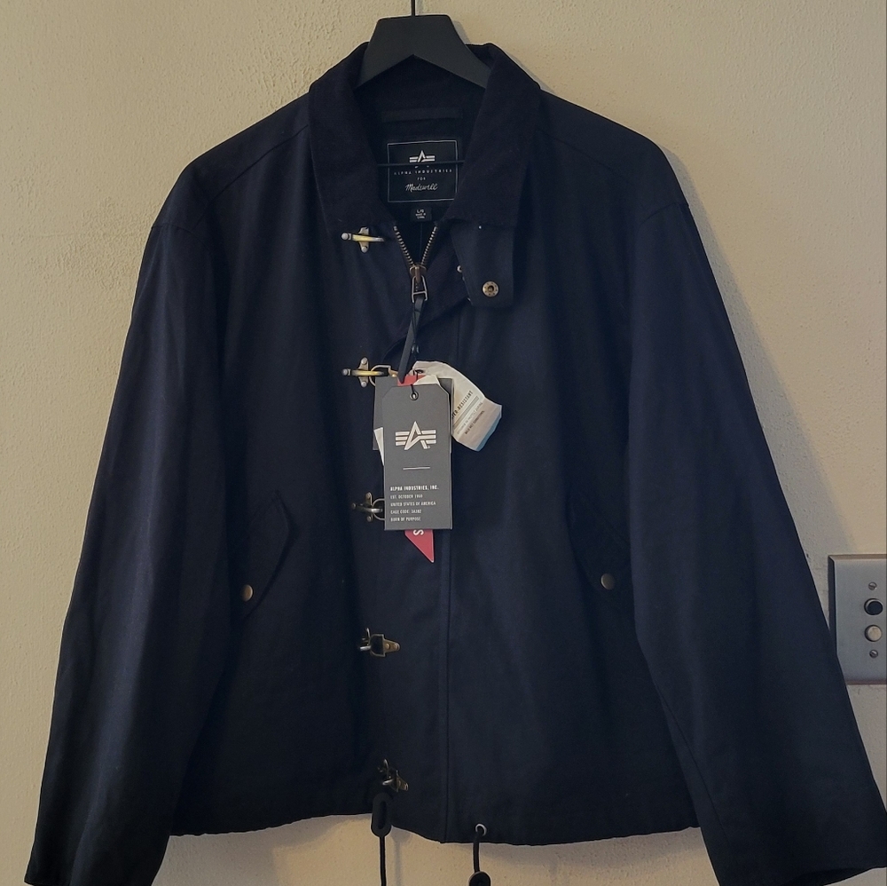 Madewell Black Jacket with Gold Accents - Picture 9 of 12